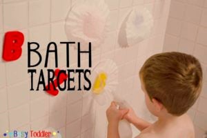 BATH TARGETS: a bath tub activity that's just silly fun