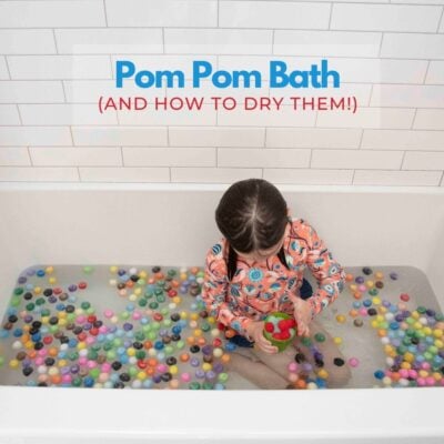 Bath Time Activity: Pom Pom Bath